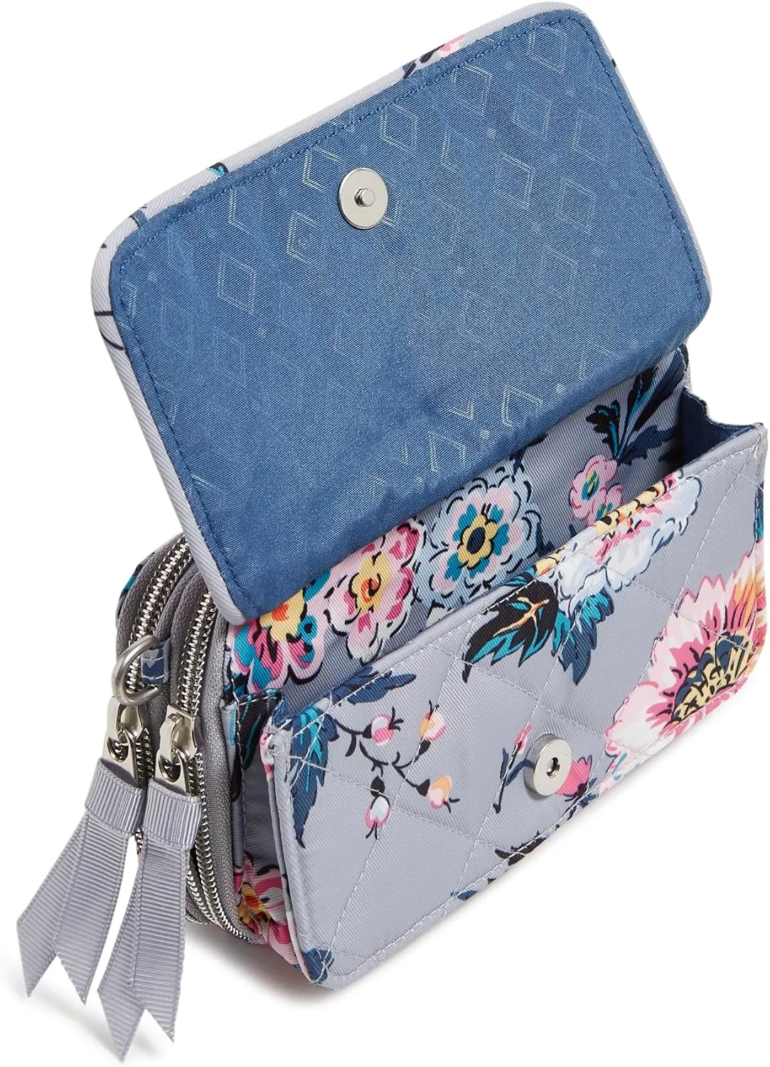 Vera Bradley Women's Performance Twill All in One Crossbody Purse with RFID Protection