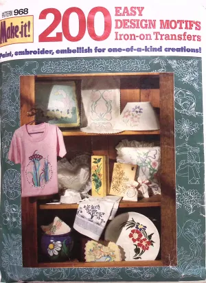 Vintage Iron-On Transfers: Butterick 968