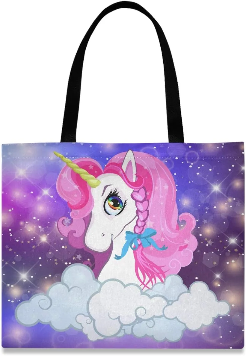 Visesunny Floral Beach Tote Stylish Travel Shopping Duty Bag with Long Handles