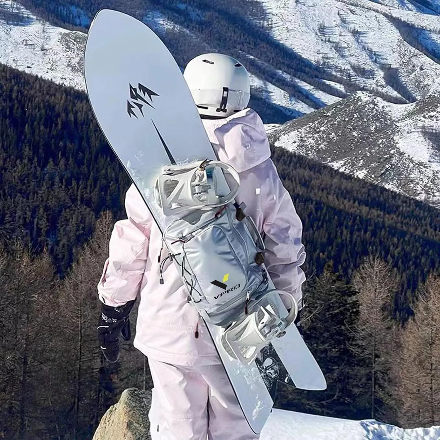 VPRO Snowboard and Skateboard Dual-Use Bag, Available Length in 140cm - 165cm for Snowboard, Full Size Universal Skateboard Bag