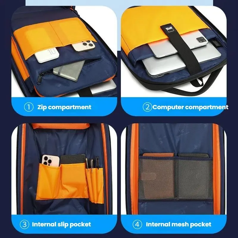 Water Resistant Anti Theft Laptop Backpack With Usb Port
