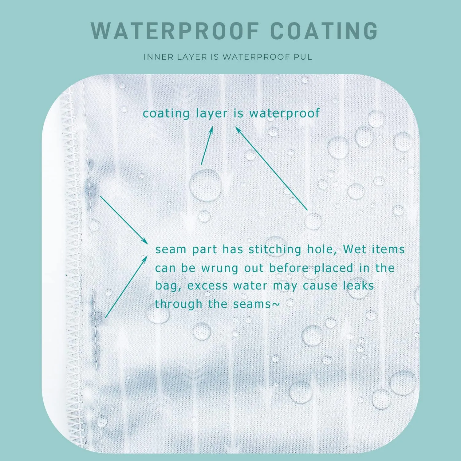 Wet Dry Bag Waterproof Reusable Wet Bag for Swimsuit, Travel, Bathing, Beach, Pool, Diapers, Yoga Gym Bag Dirty Wet Clothes Daycare Organizer with Two Pockets (duck skateboard)