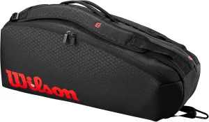 WILSON Clash V3 Super Tour Tennis Racket Bags - Black/Infrared