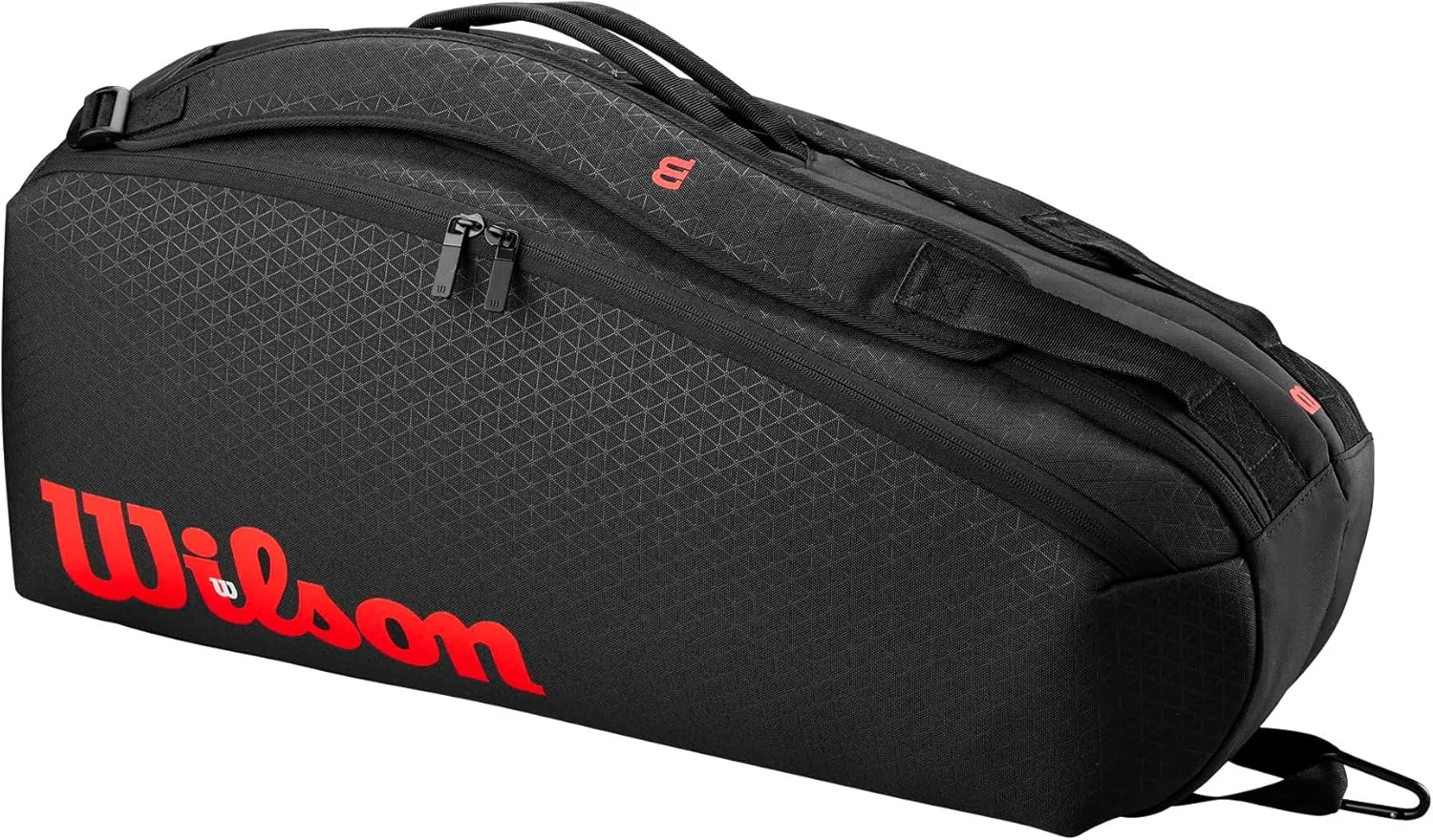 WILSON Clash V3 Super Tour Tennis Racket Bags - Black/Infrared