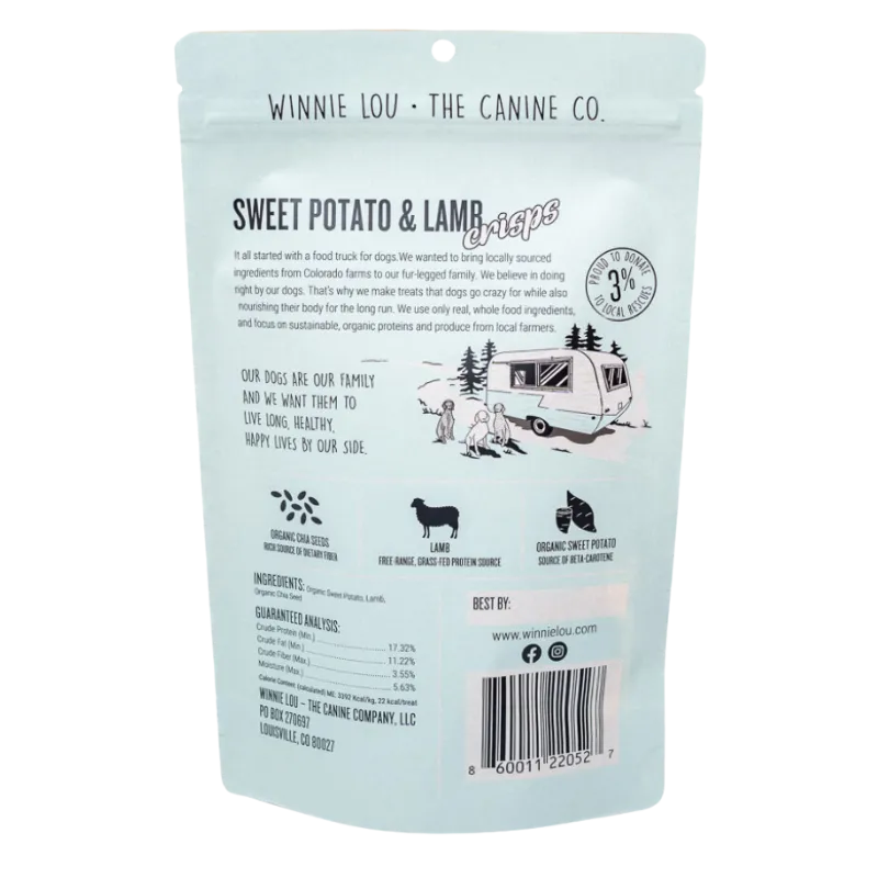 Winnie Lou - Sweet Potato & Lamb Crisps - 2.5oz