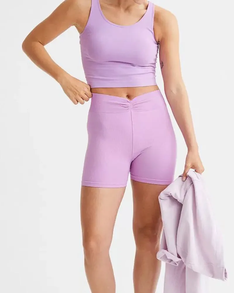 Woman Hollow Out U Neck Quick Drying Sports Vest S-L