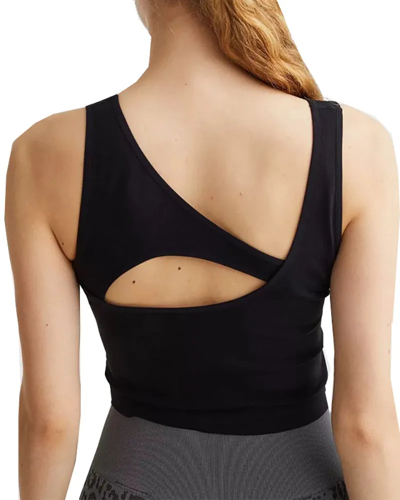 Woman Hollow Out U Neck Quick Drying Sports Vest S-L