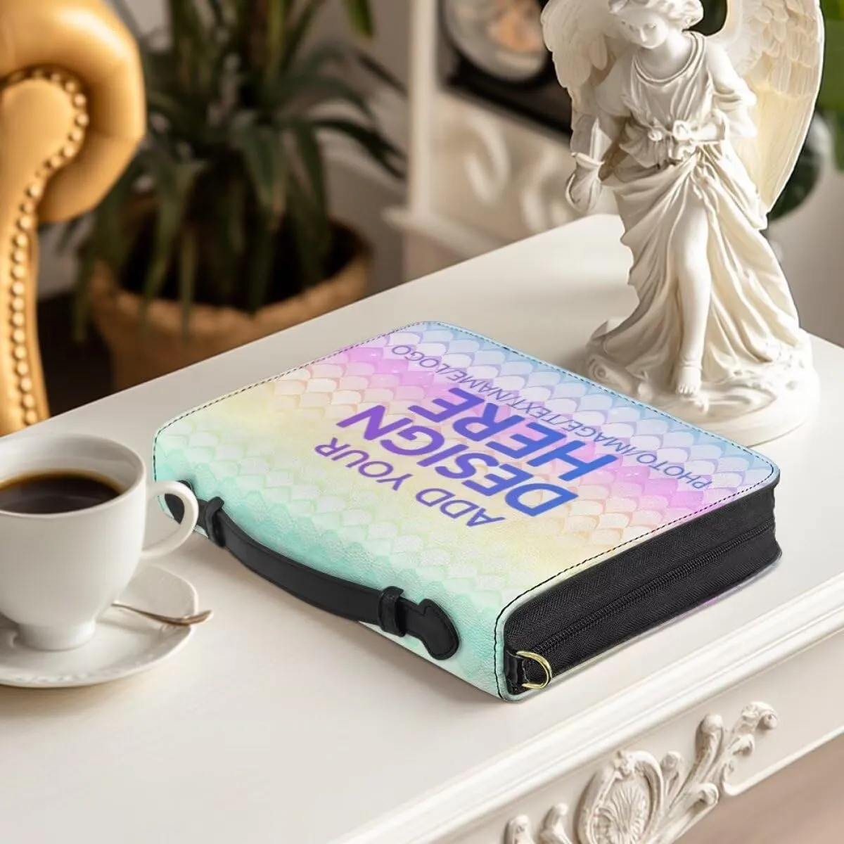 Women Bible Cover with Adjustable Strap Shoulder Strap Bag Bible Carrying Case for Church Services