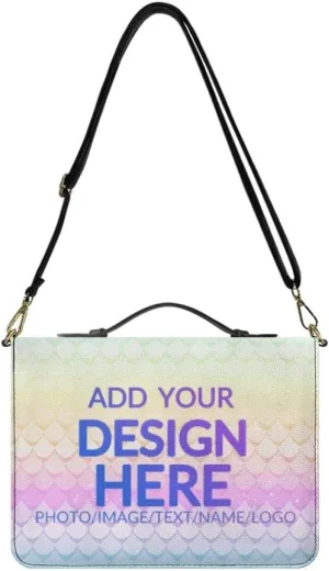 Women Bible Cover with Adjustable Strap Shoulder Strap Bag Bible Carrying Case for Church Services