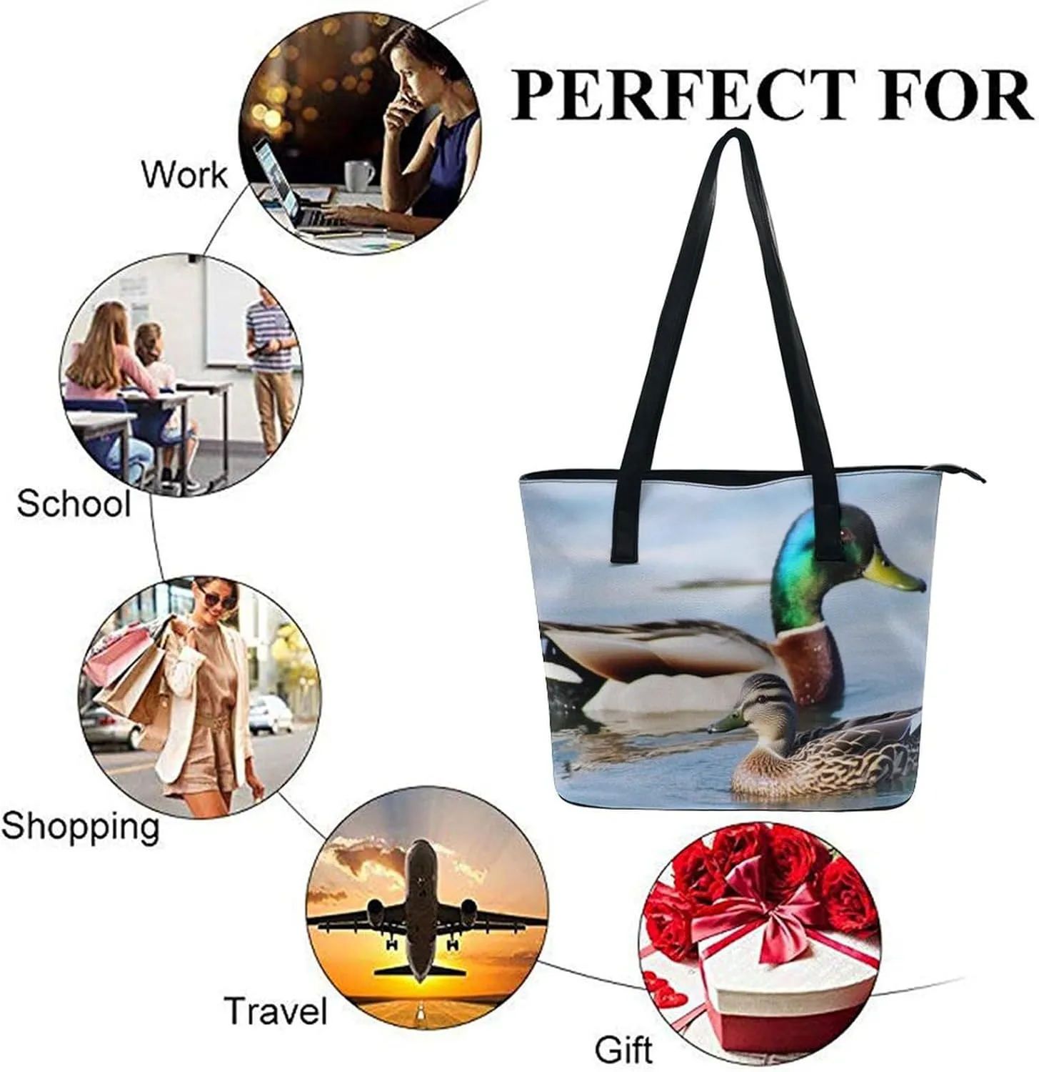Women Casual Tote Handbags Multifunction Shoulder Work Crossbody Bag