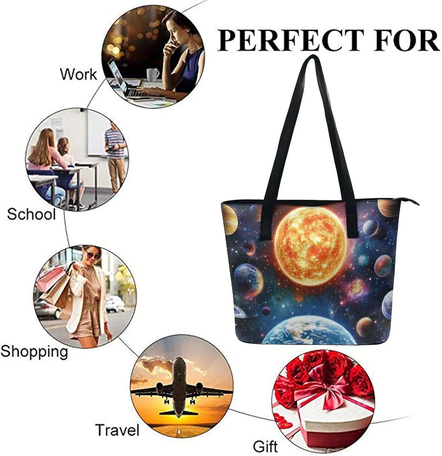 Women Fashion Beach Tote Bags Multi-function Weekender Travel Hobo Sling Bag