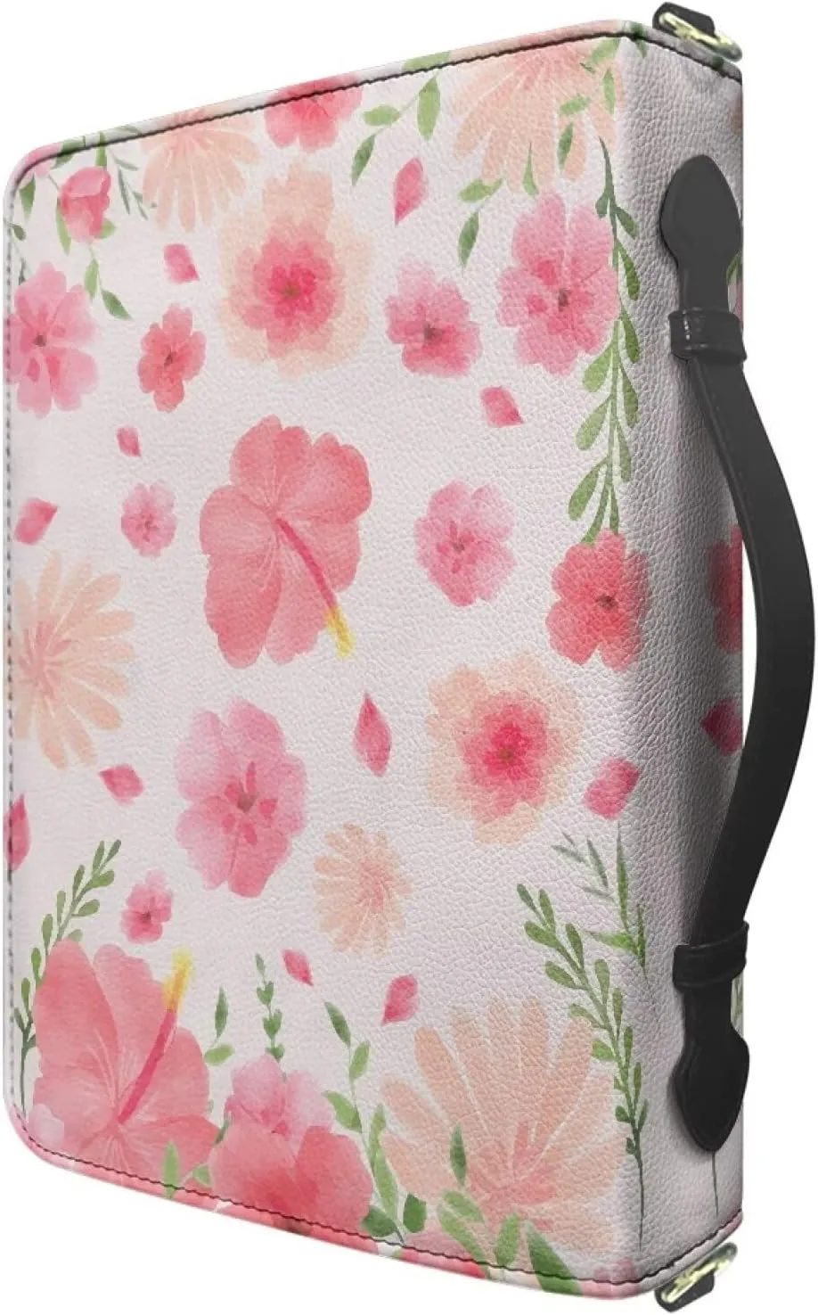 Women Men Bible Cover with Adjustable Strap Shoulder Strap Bag Bible Carrying Case for Church Services