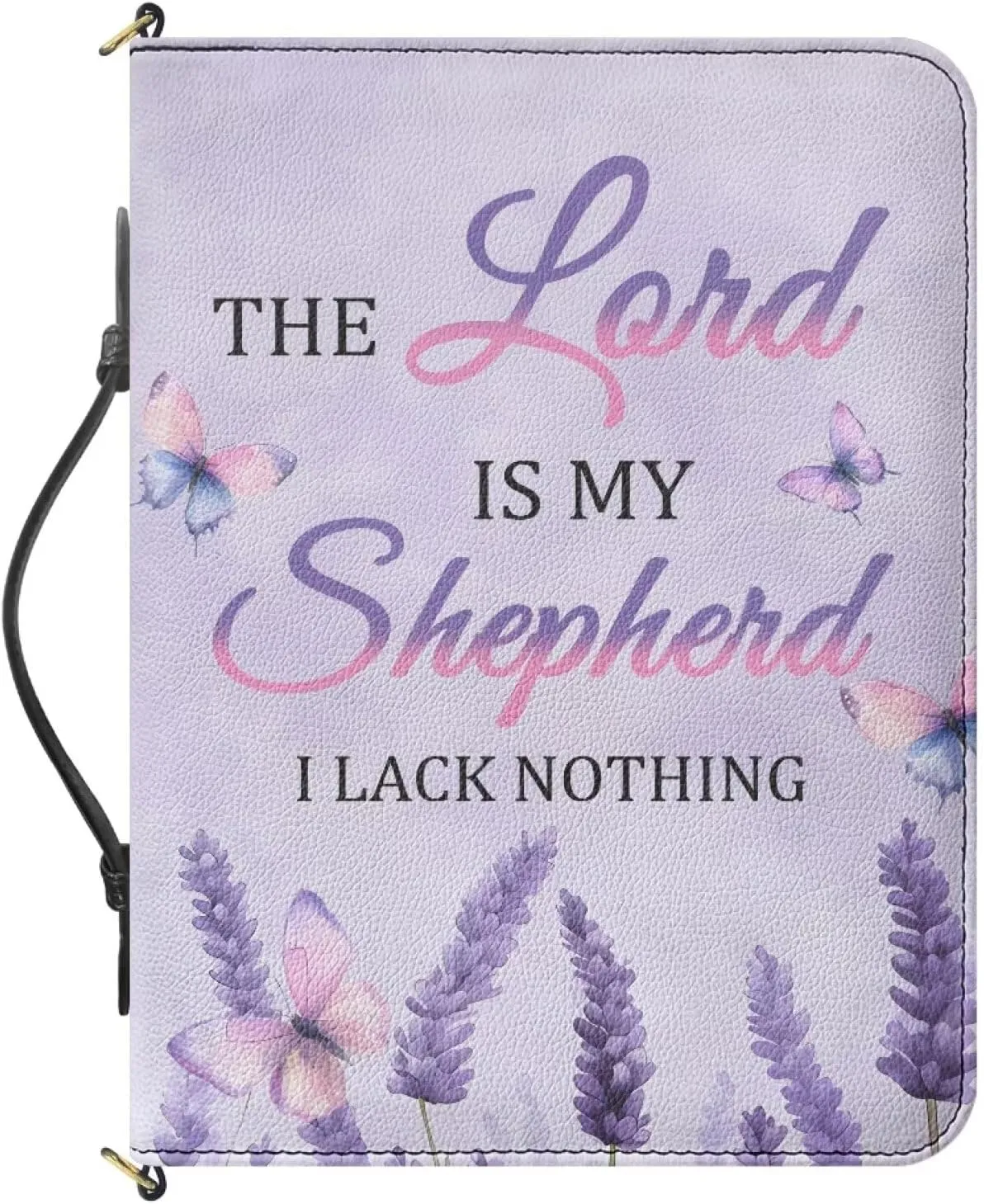 Women Men Bible Cover with Adjustable Strap Shoulder Strap Bag Bible Carrying Case for Church Services