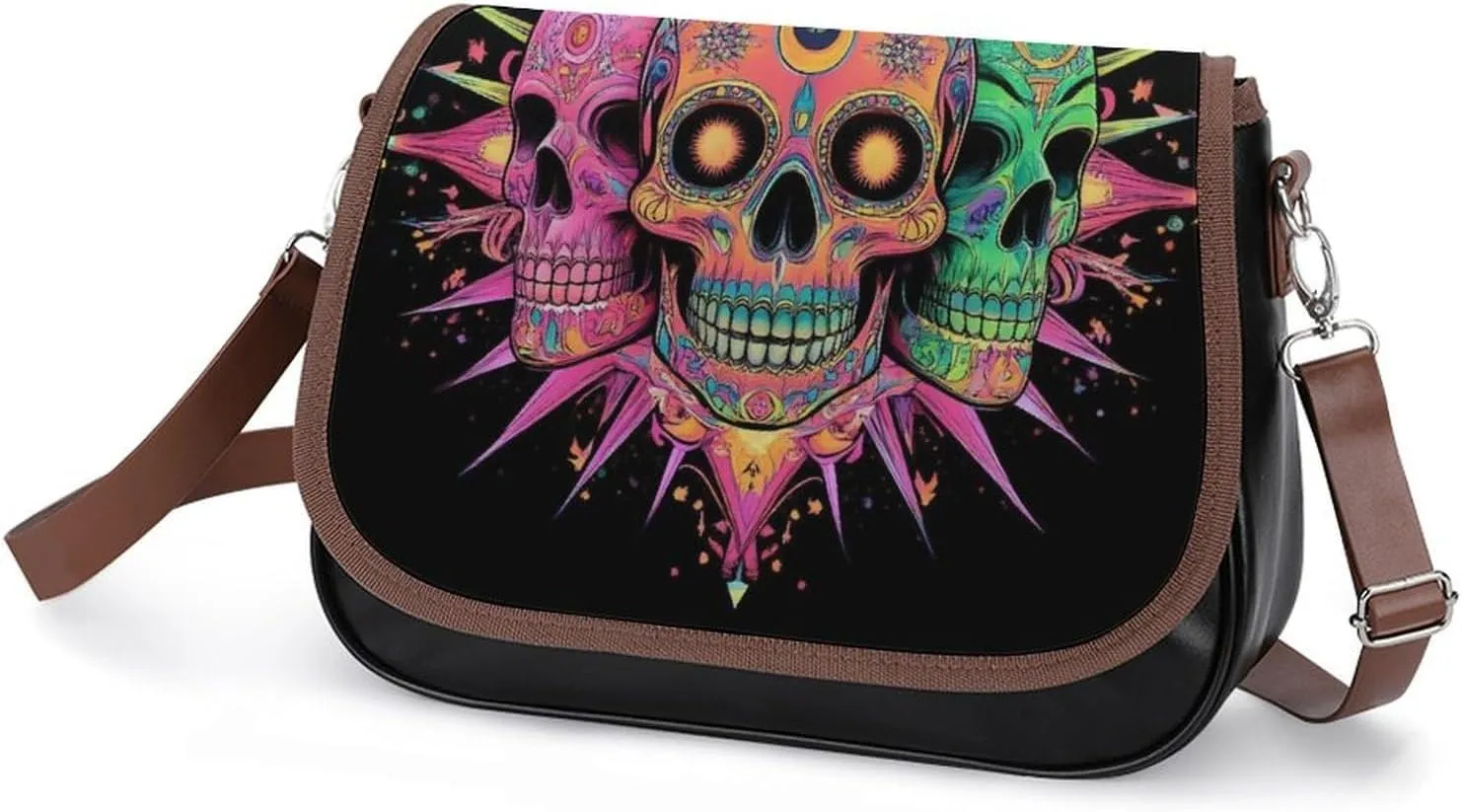 Womens Crossbody Purse Lightweight PU Leather Shoulder Bag Waterproof Messenger Bags