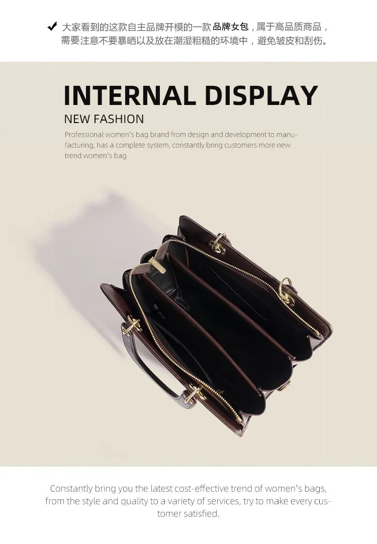 Women's Retro Leather Crossbody Bag - Carved and Embossed Hand Bag