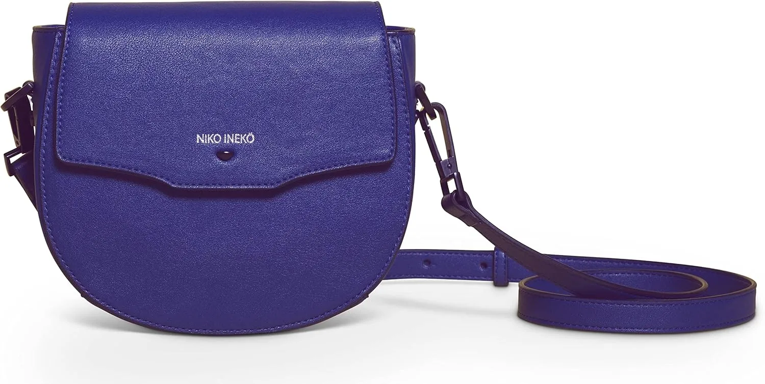 Women's Saddle Crossbody Peek-A-Boo Pocket Kitty Snout Hardware