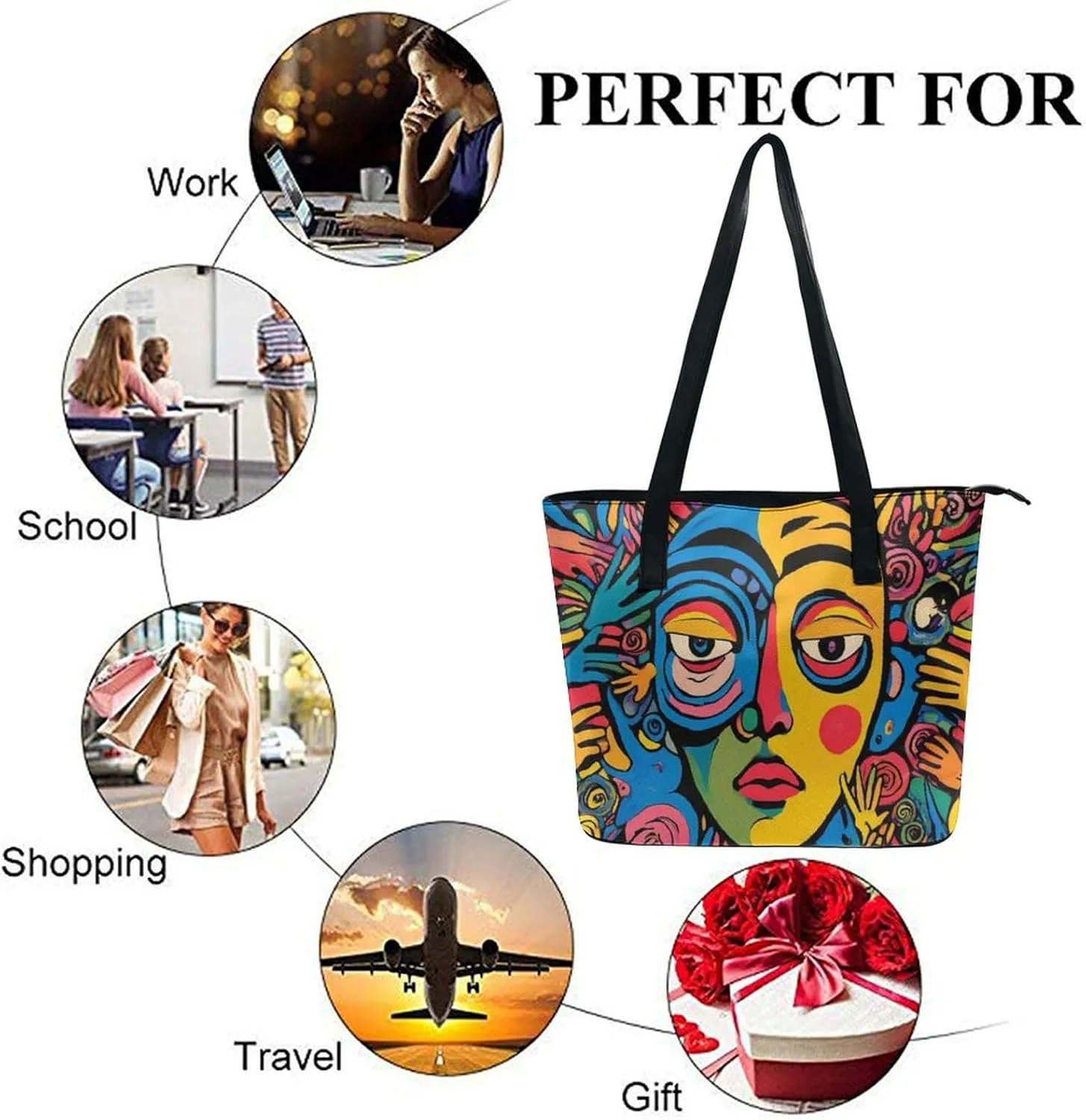 Women's Shoulder Hand Bag Tote Handbags Shopping Casual Travel Bag