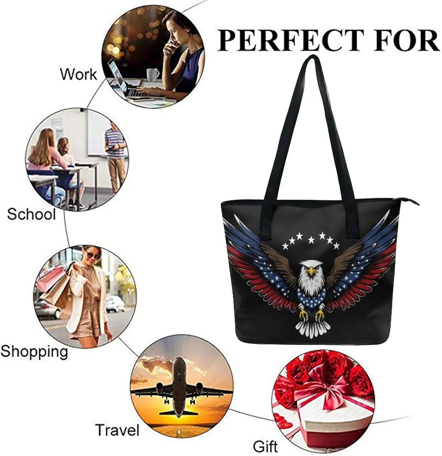 Women's Stylish Tote Bag Travel Shoulder Handbags Work Casual Hobo Sling Bag