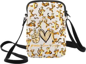 WZMPA Tiger Fans Crossbody Bag Cartoon Lover Gift Let The Magic Blossom Cartoon Shoulder Bag Movie Merchandise
