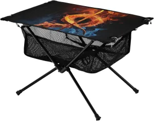 xigua Music Symbol Folding Camping Table,Portable Camp Table with Carry Bag Beach Table Folding Table for Picnic, Camp,Party,Travel166