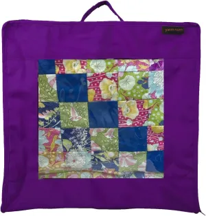 Yazzii Quilt Block Showcase Bag - Portable Storage Bag Organizer - Multipurpose Storage Organizer for Sewing Projects, Fabric Pieces, Quilt Blocks, Appliques, Stitcheries & More.-Purple