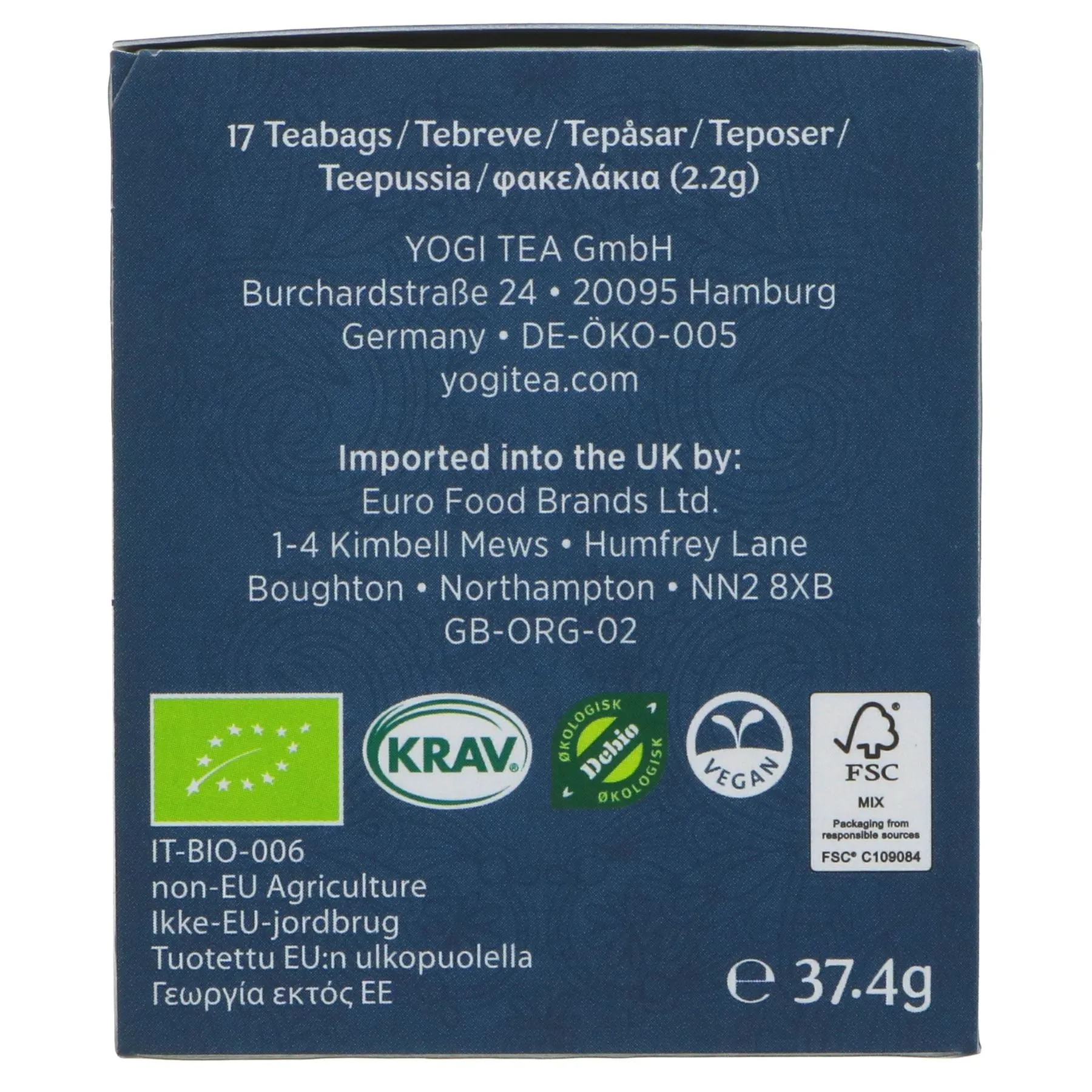 Yogi Tea | Black Chai - Black Tea, Ginger, Cinnamon | 17 bags